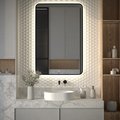 Зеркало с окантовкой Defesto Aura 80x120, LED подсветка, сенсорный выключатель, нейтральный белый свет DF 2970S