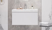 Тумба с раковиной Velvex Compo 700-0-1 (9696) навесная, белый глянец tp.COM.9696.70.1Y белый глянец + 9696-70