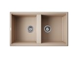Кухонная мойка Omoikiri Tedori 86-2-SA Tetogranit, бежевый 4993926
