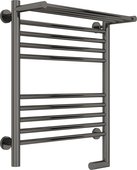 Полотенцесушитель электрический Сунержа Богема 2.0, с полкой, 600x500, МЭМ справа, чёрный хром 01-5207-6050