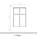 Шкаф подвесной Verona VERONA, 890x600, средний, 2 дверцы VN402