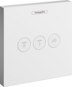Переключатель для душа Hansgrohe ShowerSelect наружная часть, на 3 потребителя, матовый белый 15764700