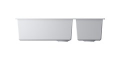 Кухонная мойка Omoikiri Tedori 85-2-U-WH, две чаши, Tetogranit, белый 4993943