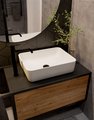 Смеситель для раковины AQUAme Siena, высокий, чёрный матовый AQM6214MB