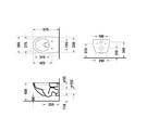 Унитаз подвесной Duravit Architec Rimless 57х36см, сиденье с микролифтом, Durafix 45726900A1