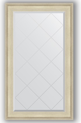 Зеркало Evoform Exclusive-G 780x1330 с гравировкой, в багетной раме 95мм, травлёное серебро BY 4241