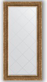 Зеркало Evoform Exclusive-G 790x1610 с гравировкой, в багетной раме 101мм, вензель бронзовый BY 4292