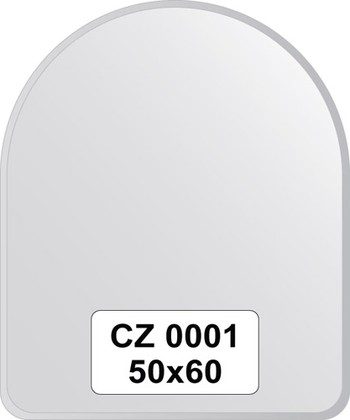 Зеркало для ванной FBS Perfecta 50x60см с фацетом 10мм CZ 0001