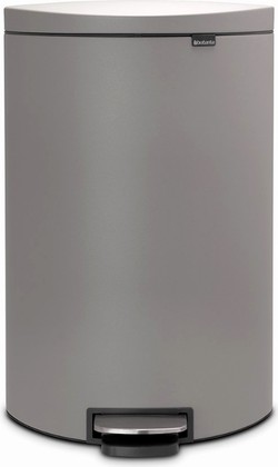 Мусорный бак Brabantia FlatBack+, 40л, минерально-серый 119620