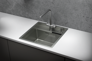 Кухонная мойка Granula Kitchen Space KS-5051, 500x510, накладная, нержавеющая сталь, Сталь матовая 5051, СТАЛЬ МАТОВАЯ