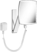 Зеркало косметическое Keuco iLook_move, настенное, LED-подсветка, 20x20см, хром 17613019001