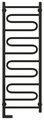 Полотенцесушитель электрический Сунержа Элегия 2.0 1200x400, МЭМ левый, чёрный матовый 31-5218-1240