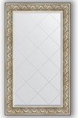 Зеркало Evoform Exclusive-G 800x1350 с гравировкой, в багетной раме 106мм, барокко серебро BY 4252