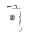 Комплект для душа Aquatek Бетта, Set 3в1, оружейная сталь AQ1172BGM