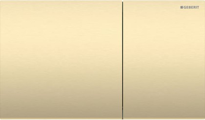 Клавиша для двойного смыва Geberit Sigma70, квадратная, Латунь / Матированный, с легкоочищаемой поверхностью 115.622.QF.1