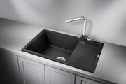 Кухонная мойка Granula 7805, 780x500, накладная, с крылом, кварц, Турмалин 7805, ТУРМАЛИН