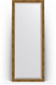Зеркало Evoform Exclusive Floor 780x1980 пристенное напольное, с фацетом, в багетной раме 70мм, состаренная бронза с плетением BY 6103