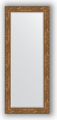 Зеркало Evoform Exclusive 650x1550 с фацетом, в багетной раме 85мм, виньетка бронзовая BY 1290