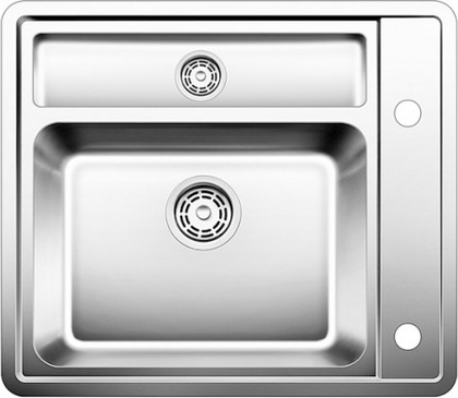 Кухонная мойка без крыла, с клапаном-автоматом, нержавеющая сталь зеркальной полировки Blanco Statura 6-IF 514484