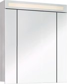 Зеркальный шкаф Dreja Uni 80, с LED-подсветкой, белый 99.9003