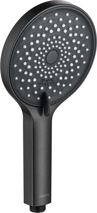 Ручной душ Aquatek Лугано, лейка d130 3jet, матовый чёрный AQ2201MB