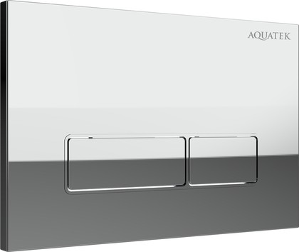 Панель смыва Aquatek клавиши прямоугольные, 162x244, ободок хром, хром KDI-0000062