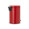 Бак для мусора Brabantia Newicon, 12л, с педалью, пламенно-красный 112003