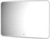 Зеркало с матированием и LED-подсветкой Defesto, 32W, 100x70см, ИК-выключатель, нейтральный белый свет DF 3809RH