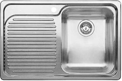 Кухонная мойка чаша справа, крыло слева, нержавеющая сталь зеркальной полировки Blanco Classic 4S-IF 518766
