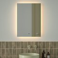 Зеркало с фацетом Defesto Glow 50x70, LED подсветка, ИК-выключатель, тёплый белый свет DF 2514R