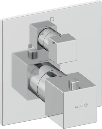 Смеситель для душа Kludi Decus встраиваемый, с термостатом, SLIM.BOX, хром 548850575