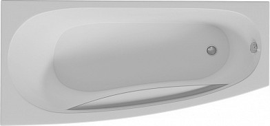 Ванна акриловая Aquatek Пандора, 160x75, левая, фронтальный экран, вклеенный каркас PAN160-0000065