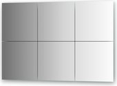 Зеркальная плитка Evoform Refractive с фацетом 15мм, комплект 6шт, квадрат 30х30см, серебро BY 1531