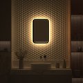 Зеркало с окантовкой Defesto Aura 40x60, LED подсветка, ИК-выключатель, тёплый белый свет DF 2972R