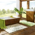 Коврик для ванной Kleine Wolke Kingston Linden, 60x60см, полиакрил, зелёный 4061619135