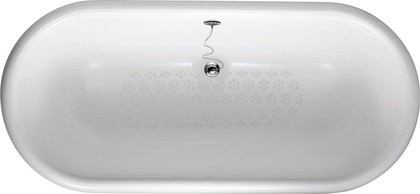 Чугунная ванна Jacob Delafon Cleo Revival овальная 175x80см, окрашенная снаружи, белая E2901N-00