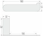Держатель туалетной бумаги Сунержа Round L 180, Матовый белый 30-3020-2180