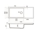 Кухонная мойка Omoikiri Sintesi 116-GB Artceramic, графит 4997120