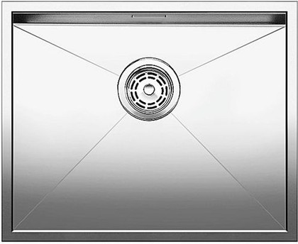 Кухонная мойка без крыла, нержавеющая сталь зеркальной полировки Blanco Zerox 500-U 517245