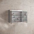 Зеркальный шкаф Keuco Royal E-One, 800x700x141мм, 2 дверцы, с подсветкой, настенный 44302 171301