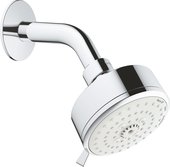 Верхний душ Grohe Tempesta Cosmopolitan 100, с настенным кронштейном, 3 режима, хром 26090001