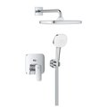 Душевая система Grohe Cubeo Tempesta 250 Cube, смеситель встроенный, верхний душ, ручной душ, хром 1053360000