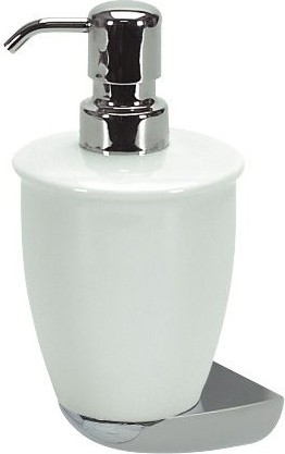 Дозатор для жидкого мыла Spirella Darwin настенный, керамика, белый 1004710