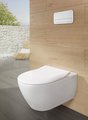 Унитаз подвесной Villeroy & Boch Subway 2.0, крышка SoftClose, Альпийский белый 5614R201