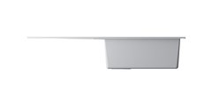 Кухонная мойка Omoikiri Sumi 100-WH с крылом, tetogranit, белый 4993657