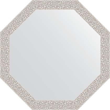 Зеркало Evoform Octagon 530x530 в багетной раме 46мм, мозаика хром BY 3957