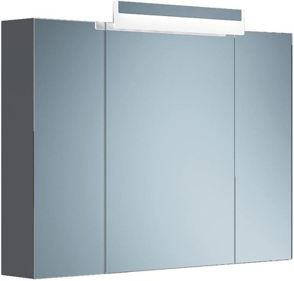 Шкаф зеркальный подвесной со светильником, 3 двери, 100x15x70см Verona Moderna MD604