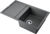 Кухонная мойка Omoikiri Sumi 79-PL с крылом, tetogranit, платина 4993667