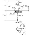 Смеситель для раковины Grohe Euroeco, размер S, гладкий корпус, хром 32734001