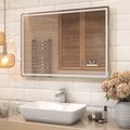 Зеркало Vigo Geometry Media Voice 1000x700 LED-подсветка, подогрев, голосовое управление, Bluetooth, дата, время 050
